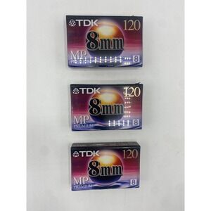 TDK 8MM‎ 120 minuet MP Premium - 4 pack - new sealed